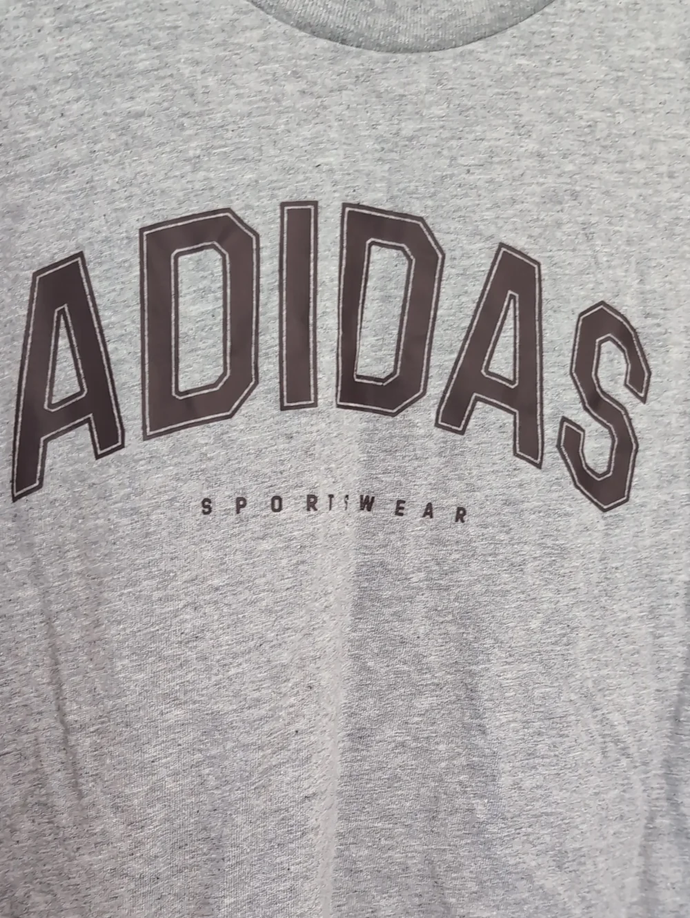 Adidas Grey Black Men's Short Sleeve Tshirt Size Large